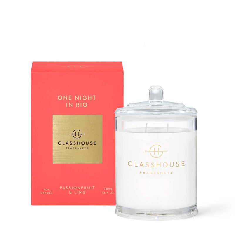 Glasshouse Fragrances One Night In Rio Soy Candle 380g image number 0